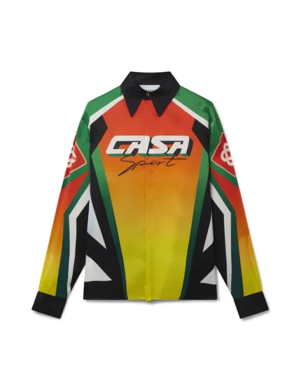CasaBLANCA Moto Sport Silk Shirt